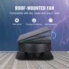 VEVOR Solar Attic Fan, 40 W, 1230 CFM Large Air Flow Solar Roof Vent Fan, Low Noise and Weatherproof with 110V Smart Adapter, Ideal for Home